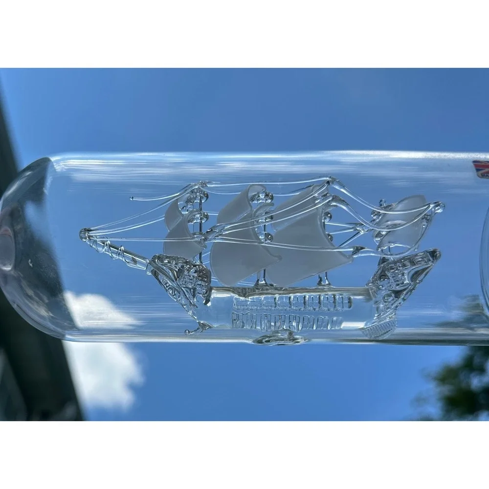 Mary Rose Glass Ship In A Bottle Maritime Henry VIII Flagship 1545 - Picture 4 of 9